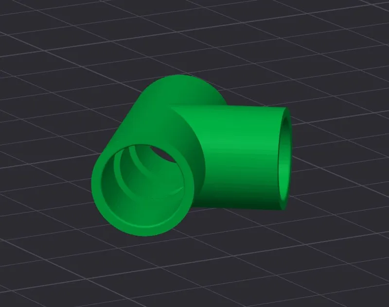 10mmT outside connector for 3 pvc tubes