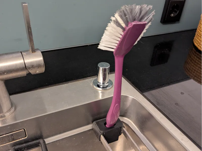 Dish Brush Holder for Blanco Sink Trays
