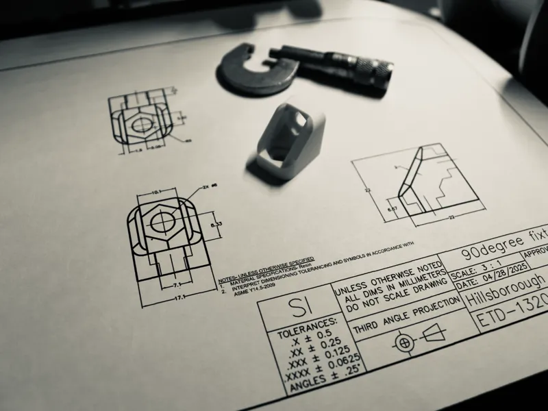 L Bracket 90-degree fixture