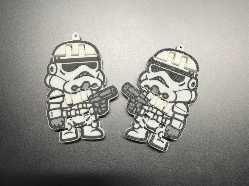 Star Wars Stormtrooper Flexi Toy Keychain