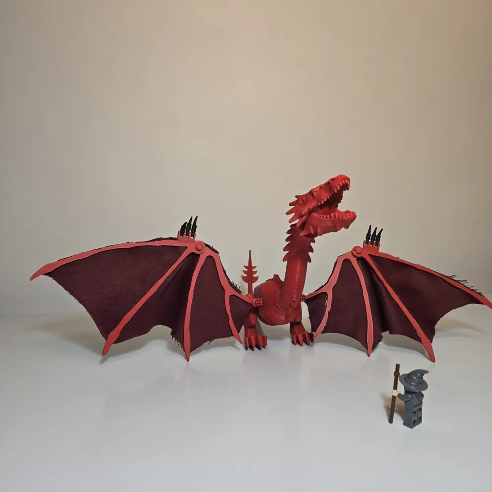 Brick Smaug - Free 3D Print Model - MakerWorld