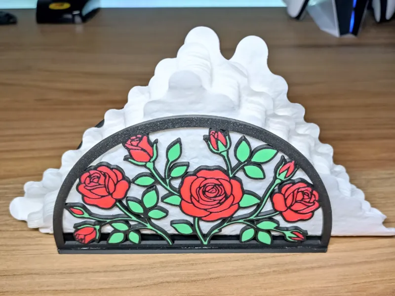 Napkin holder - roses version