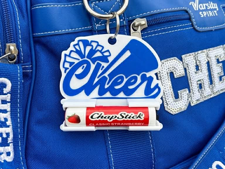 2-1 Hair Tie & Lip Balm Cheer Bag Tag - 1