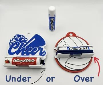 Accesorio para sujetar ligas de cabello: 2-1 Hair Tie & Lip Balm Cheer Bag Tag — vista de referencia 4