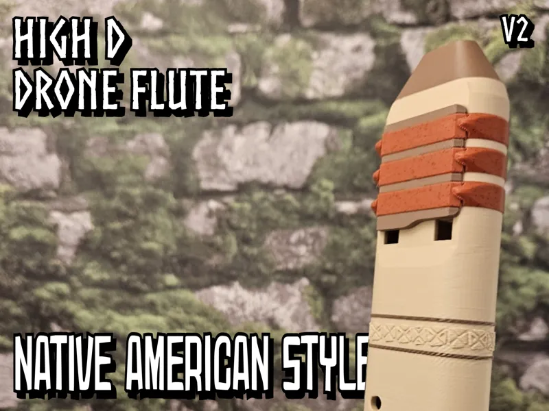 D5 Drone Flute v2 - Native American Tuning