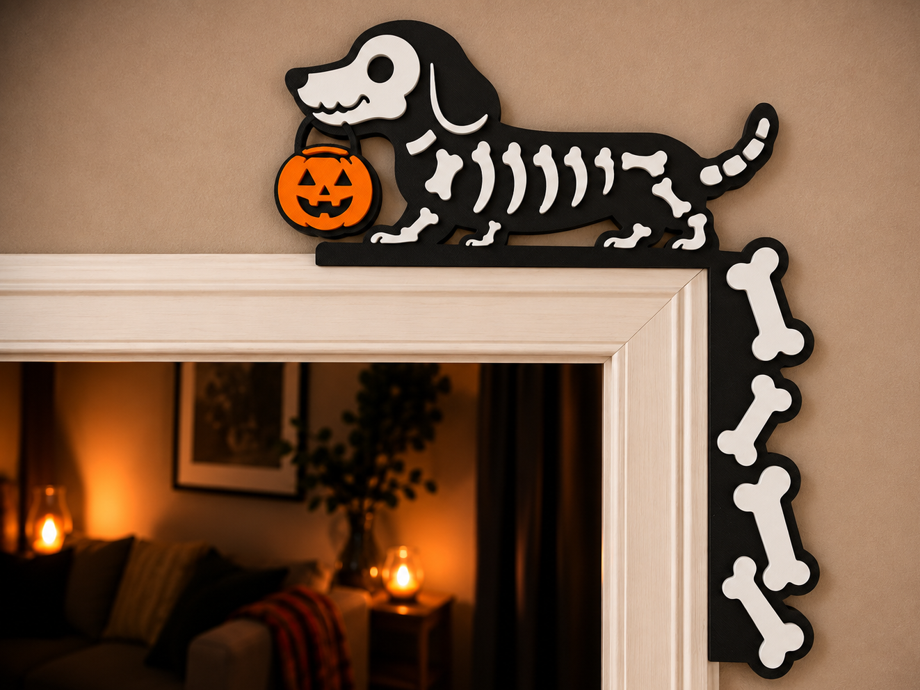 Halloweenie Door/Frame Corner Decor - 1