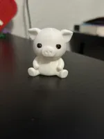 Petit cochon assis — figurine — photo 4