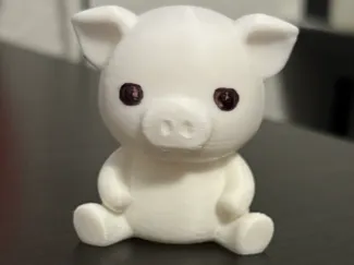 Cute Sitting Piggy
