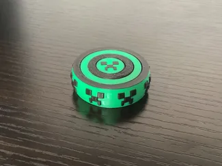 Minecraft Creeper Fidget Gyro Rings