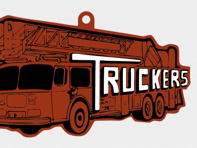 Clintonville Truckers Hype Chain Pendant/Keychain