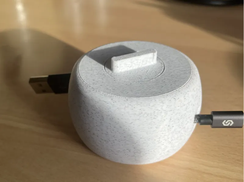 Portable Cable Tidy Winder (Print in Place)