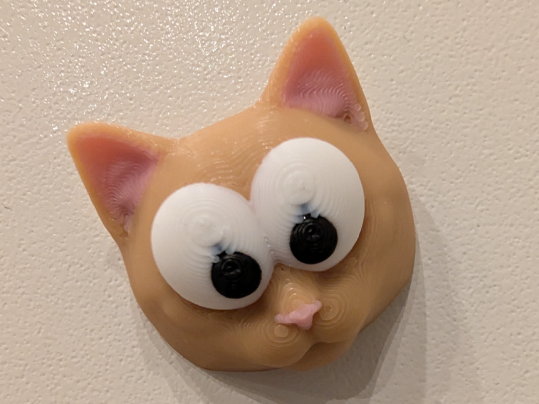 Süßer Katzenkopf Magnet