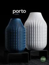 Porto Vase with Modern Patterned Design