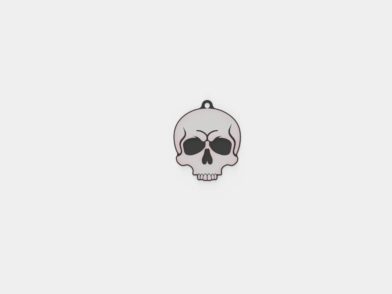 skull - earrings, keychain view 4