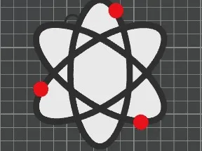 Atom keychain