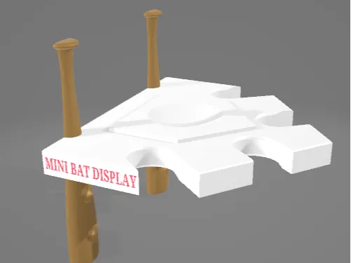 Mini Baseball Bat Display Shelf – Wall Mount