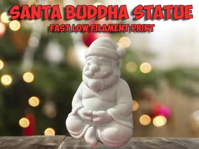 Santa Buddha Statue – Cozy Holiday Decor