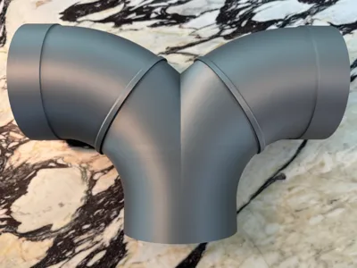 Ventilation double 90 degree bend 160mm