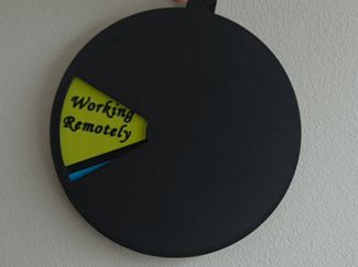 Rotating Door Sign - 6 Wedge *NOW CUSTOM TEXT*