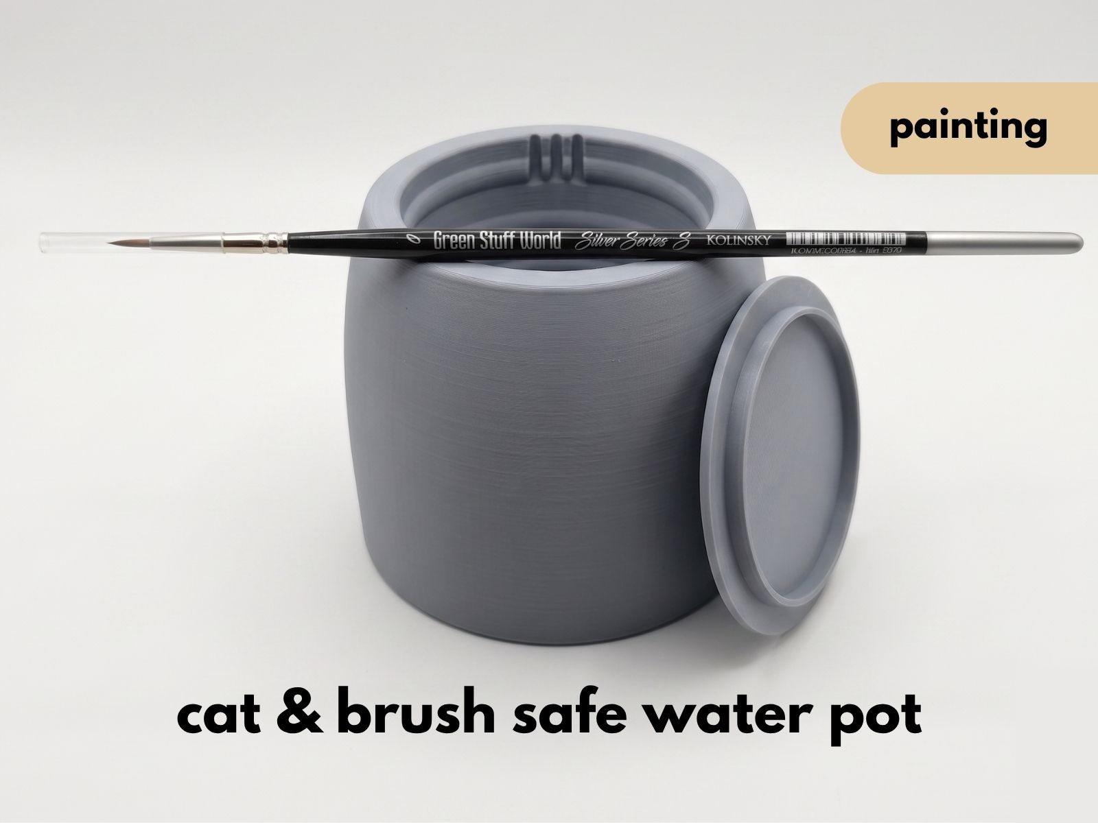 Cat & Kolinsky-Safe Paint Water Pot
