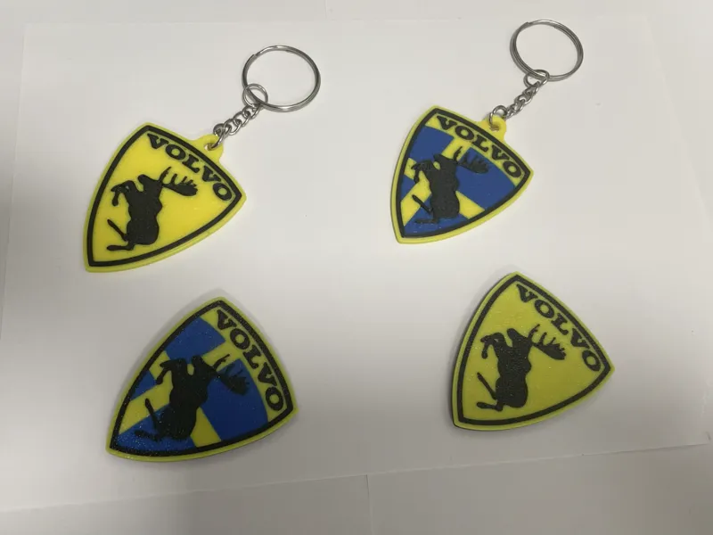 Volvo Elk Keychains + Magnets