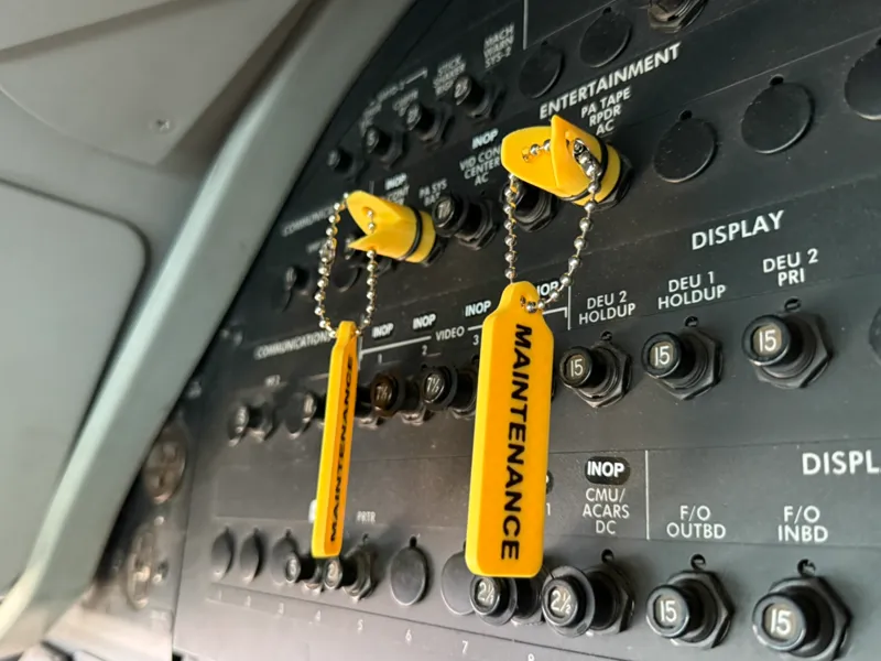 AIRCRAFT CIRCUIT BREAKER SAFETY COLLAR AVIATION  