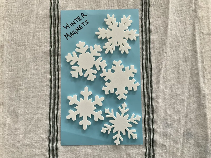 Winter Snowflake Magnets