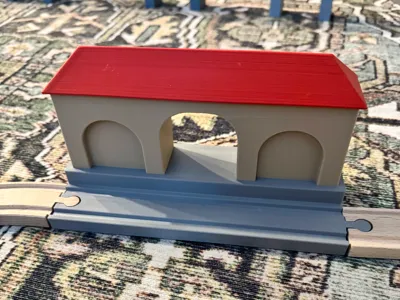 Minimalist train station, BRIO compatible