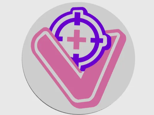VSPO! logo coaster ver 2