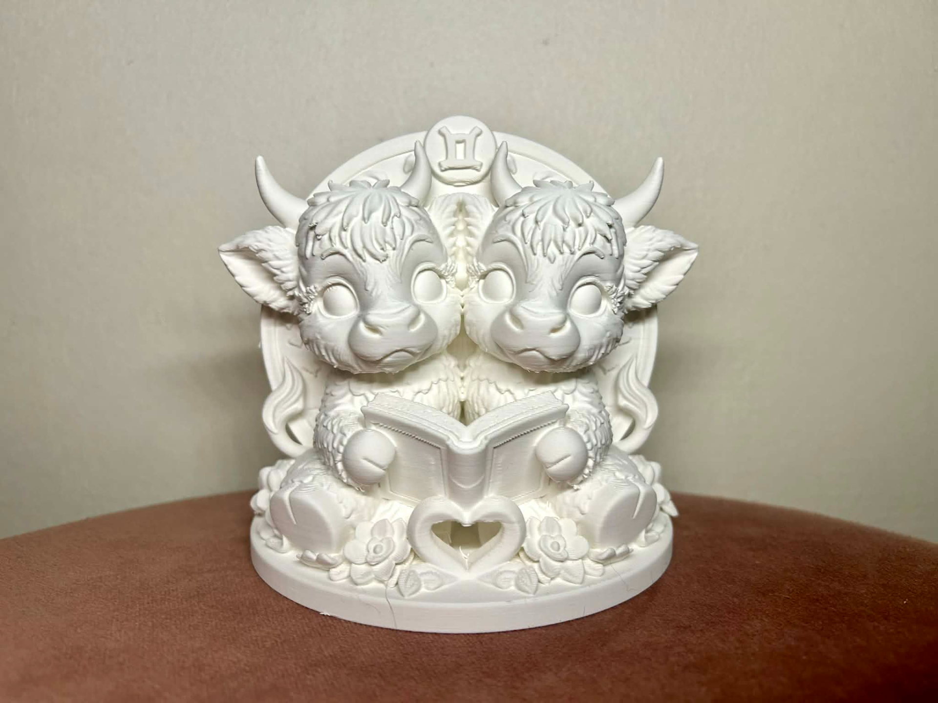 Highland Cow Zodiac Sign Gemini