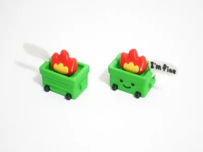 Articulated Pocket Pets – Mini Dumpster Fire