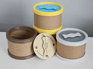 Cardboard Spool Core Container Mk 2
