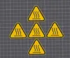 High Temperature Danger Label - 5 Pcs