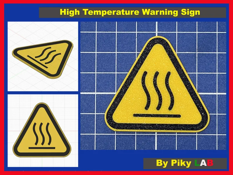 High Temperature Warning Sign