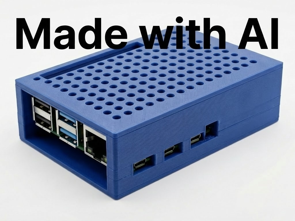 Raspberry Pi 4 Case – Designed by AI