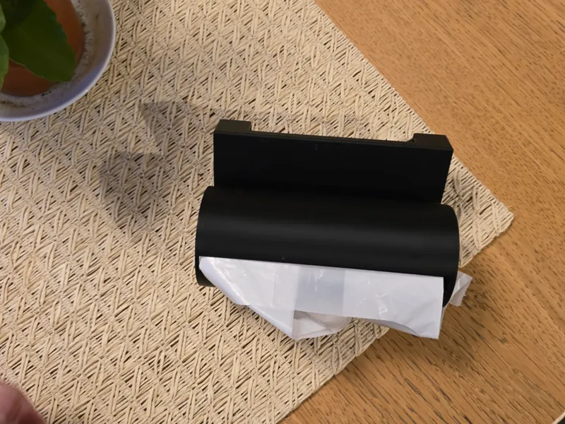 Kitchen garbage bag holder, with towel hooks