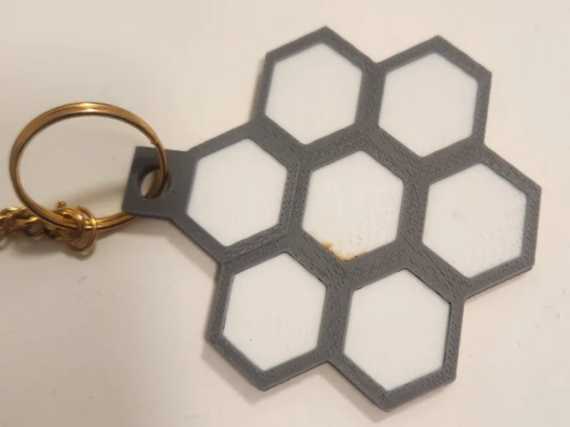 Honeycomb Keyring