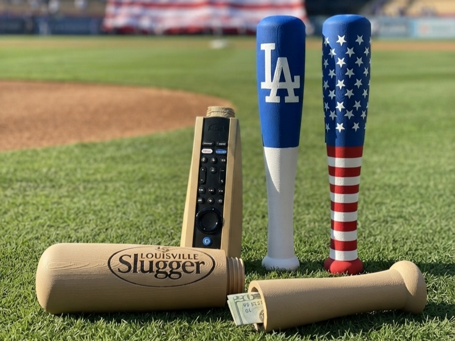 LA Dodgers Baseball Bat Fire TV Remote Case Holder - 1