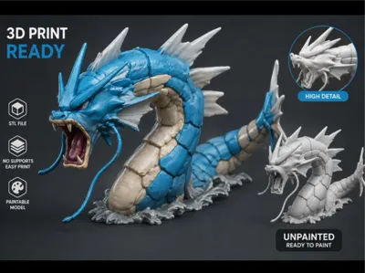 Mecha Gyarados (self paintable)