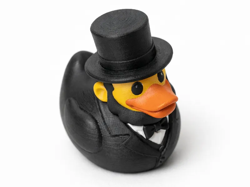 Abraham Lincoln Duck Figurine