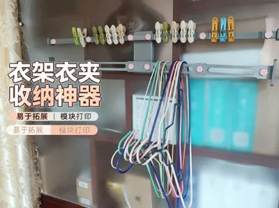 Hanger Storage Organizer (No-Drill, Fully 3D Printed)