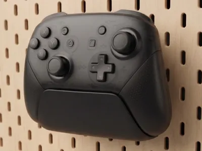 Switch Pro Controller Stand - IKEA SKÅDIS Pegboard