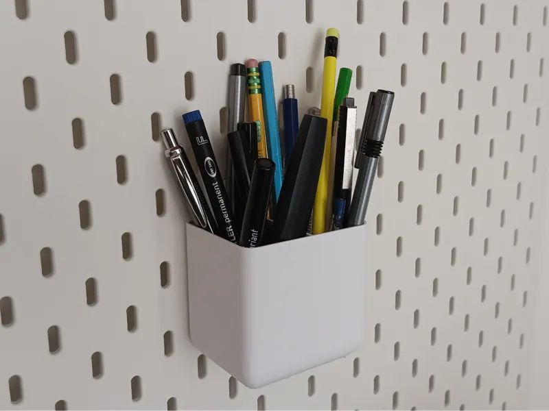 Skadis bin - two compartment