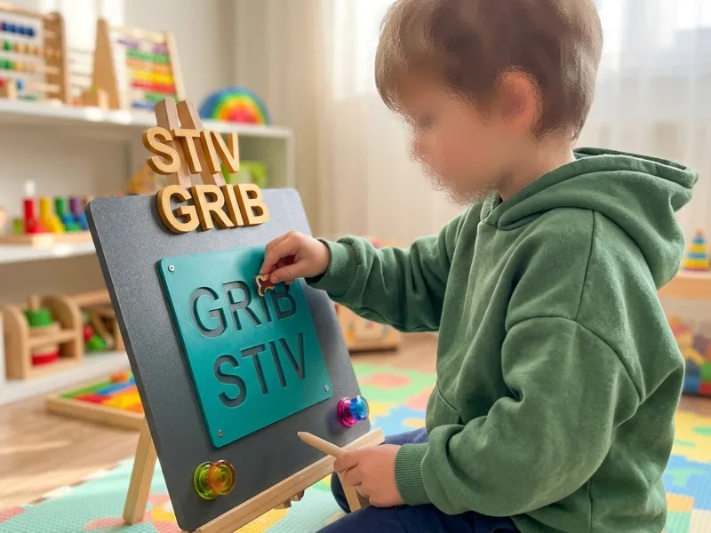 puzzle per bambini o insegna
