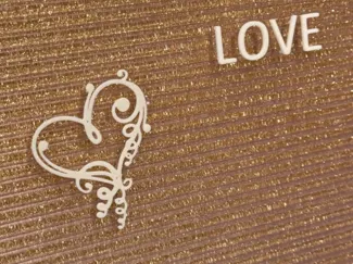 Letter Board ready Fancy Heart