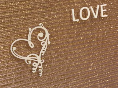 Letter Board ready Fancy Heart