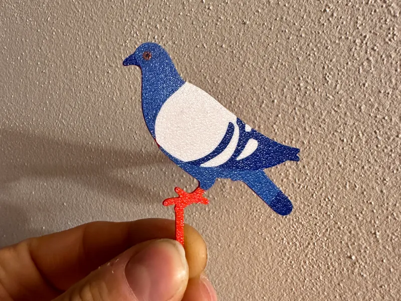 Pigeon bird cake topper