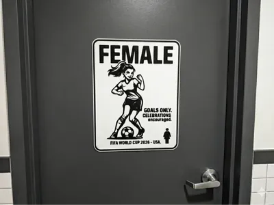 FIFA World Cup 2026 themed restroom Signs! 