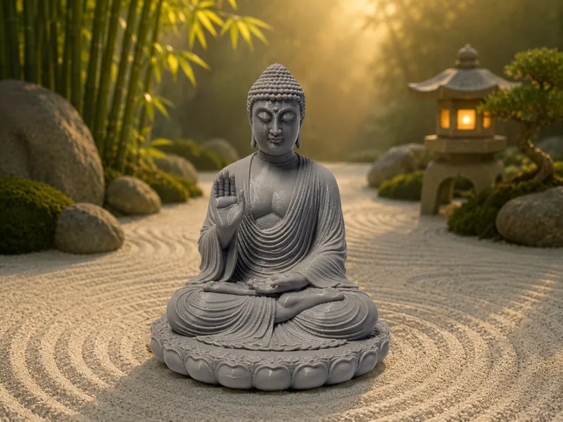 Buddha - Abhaya Mudra (Schutz & Furchtlosigkeit)