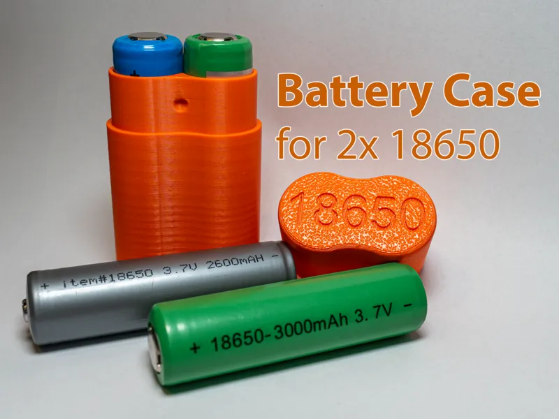 Battery Case - 2x 18650 (max 69mm)